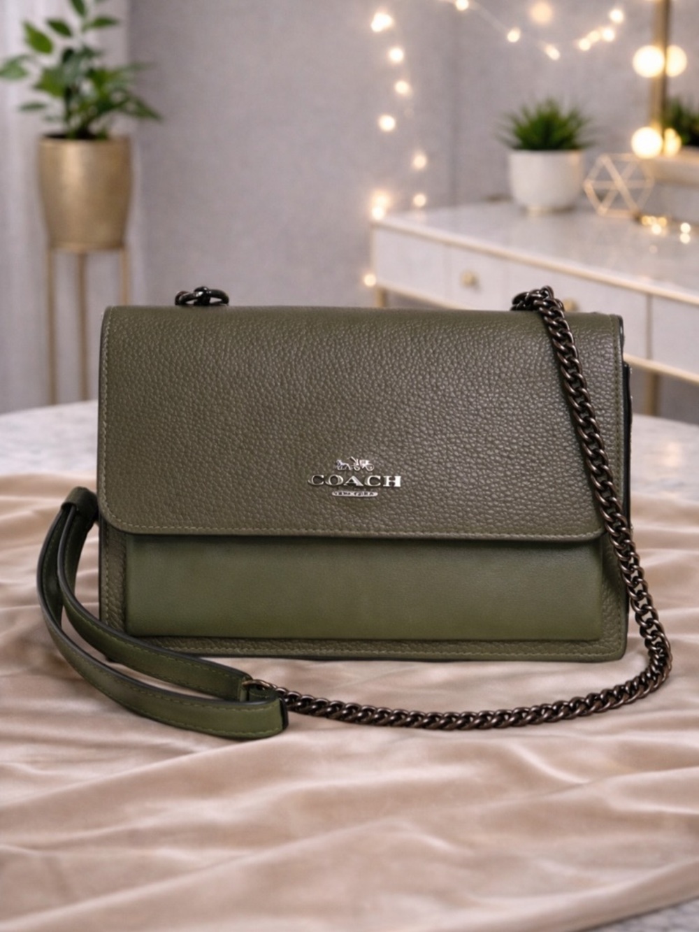 Coach Klare suede and leather Crossbody Bag
